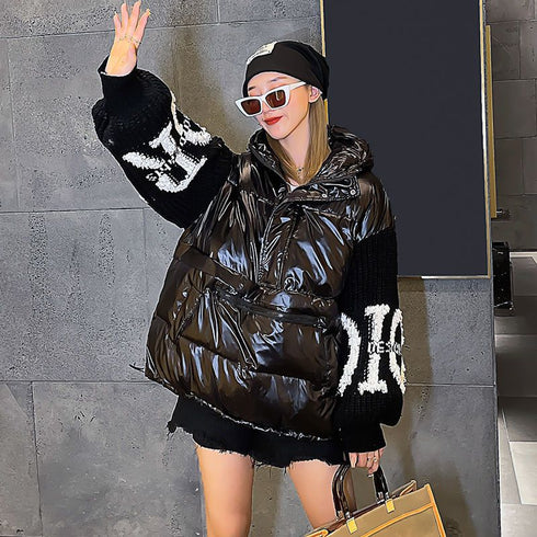 Half Zipper Cotton Jacket Women Winter Short Hedging - ROUTINE FASHION